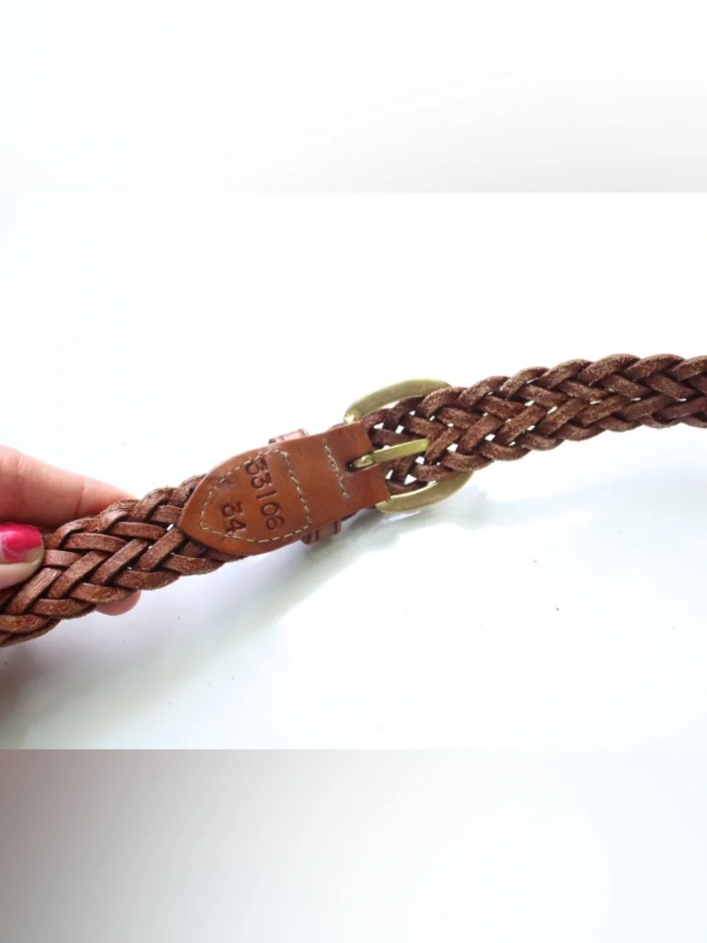 Vintage braided belt